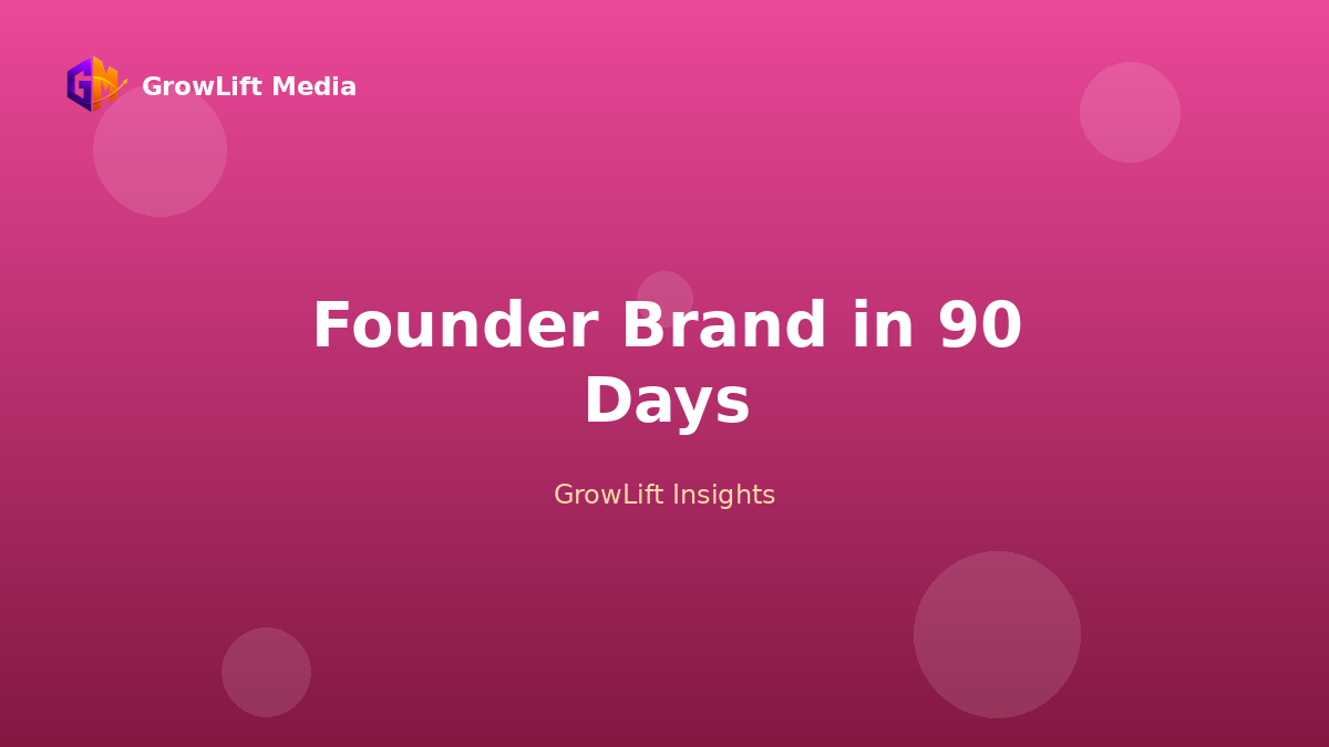 Founder Brand in 90 Days: The Exact Content Operating System