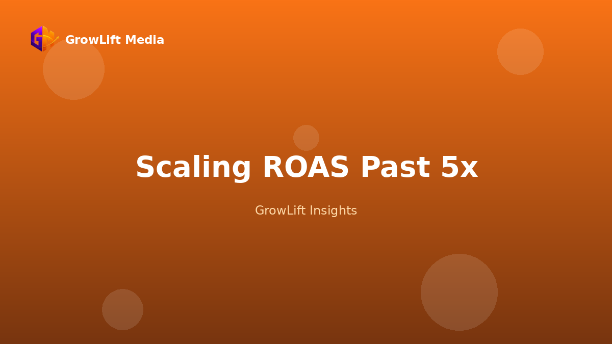 Scaling ROAS Past 5x: The Creative Testing Framework We Run Weekly